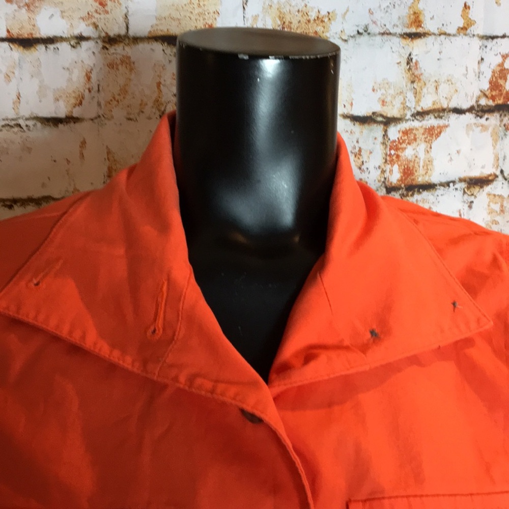 Cabi Orange Button Down Collared Jacket - image 2